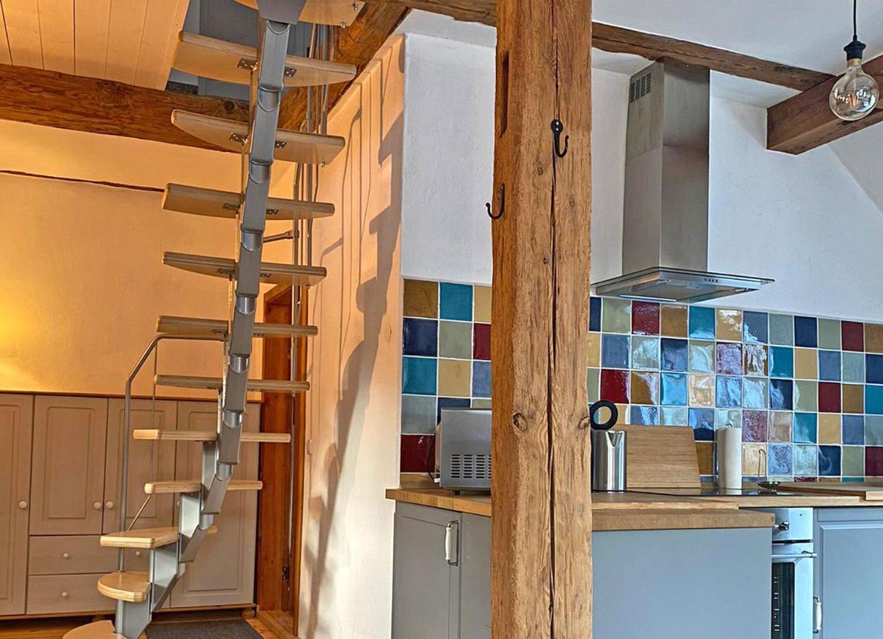 Ferienwohnung Im Forsthaus Am See Schwarz Buitenkant foto